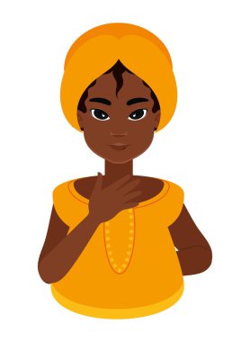 Afro-Amerikan kadın etnik toplum simgesi