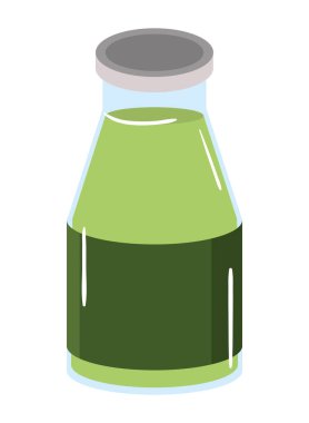 Bir şişe meyve suyu ikonu izole edildi