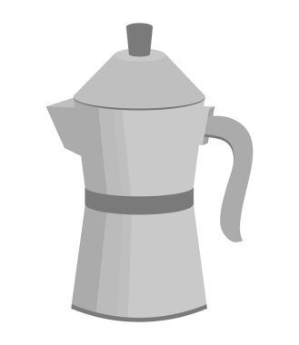 Moka pot simgesi izole edilmiş biçimi