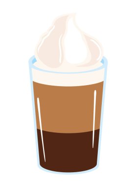 frappe kahve içecek ikonu izole