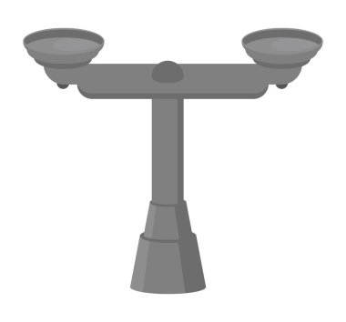 denge ölçekli simge düz izole