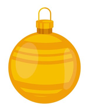 Bauble Balosu Noel simgesi izole edildi