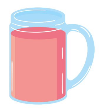 kupa simgesinde içecek izole edildi