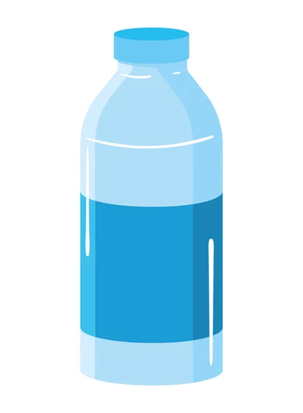 Water Bottle Beverage Icon Isolated — Stock Vector