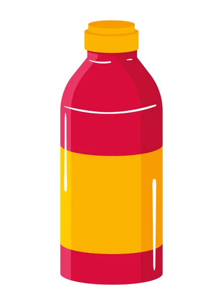 Refresco Botella Bebida Icono Aislado — Vector de stock