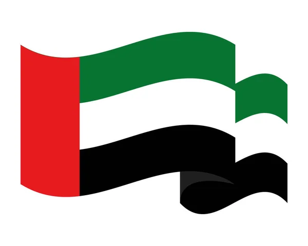 Förenade Arabemiratens Flaggikon Isolerad — Stock vektor