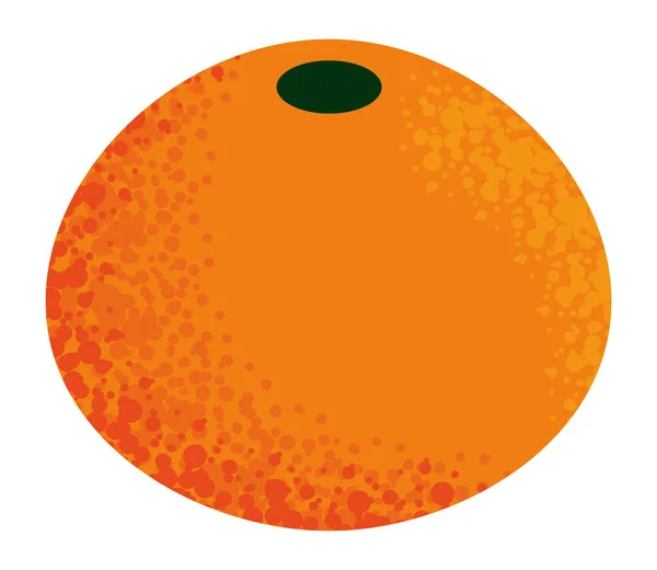 Mandarina Icono Fruta Estilo Aislado — Vector de stock