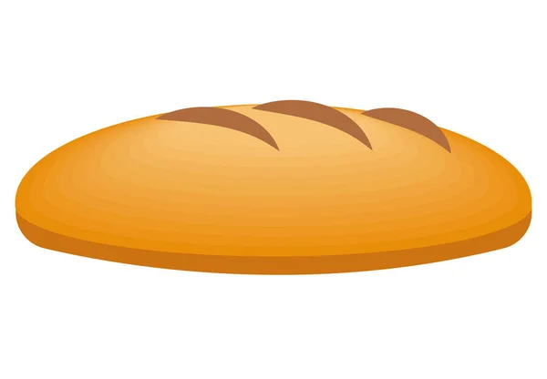 朝食パン孤立フラットアイコン — ストックベクタ