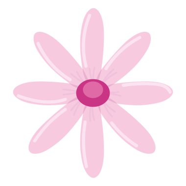 çiçek süsleme ikonu vektörü izole edildi