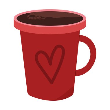 Bir fincan ikon kahve izole edilmiş