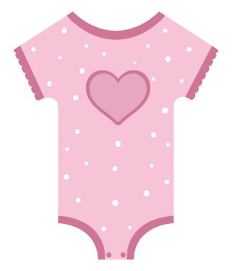 Vücut giysisi bebek duş simgesi izole