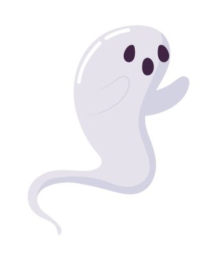 şirin hayalet karakter simgesi izole edildi