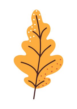 kuru yaprak simgesi izole edilmiş düz