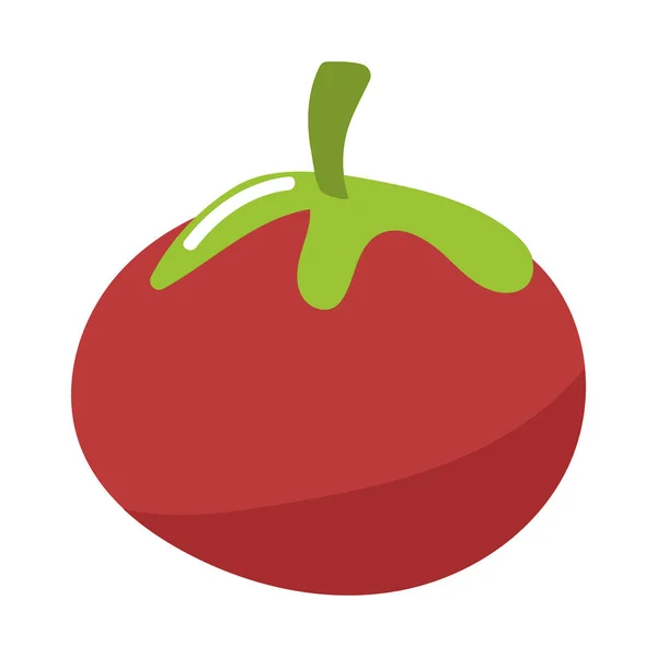 Pomidorowa Ikona Warzywna Izolowana Płasko — Wektor stockowy