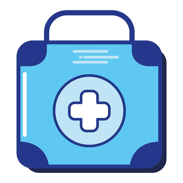 Medicine Kit First Aid Flat Icon — Stock Vector