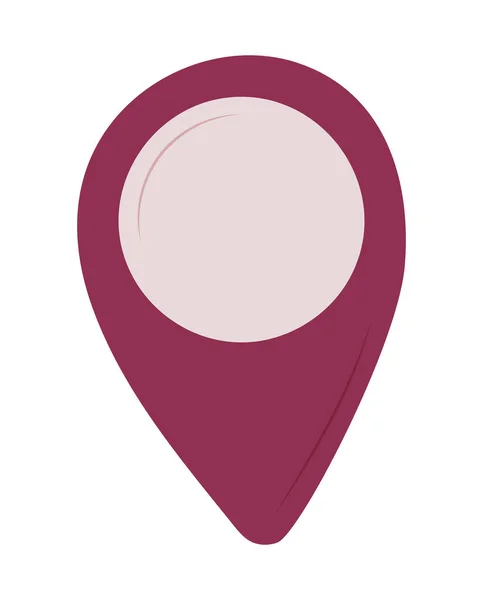 Locatie Pin Pictogram Plat Geïsoleerd — Stockvector