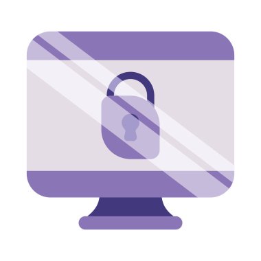 siber güvenlik bilgisayar simgesi izole edildi