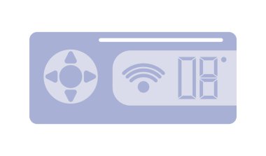 termostat akıllı ev simgesi izole edilmiş biçimi