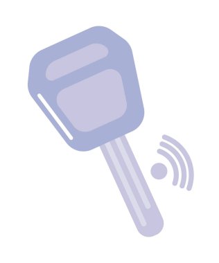 anahtar akıllı ev simgesi izole edilmiş biçim