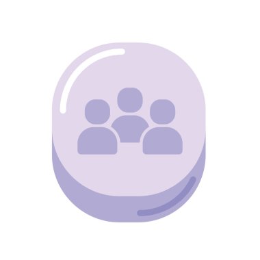 grup sosyal medya izole edilmiş simge biçimi