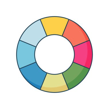 tasarım renk kumaşı palet simgesi izole edildi