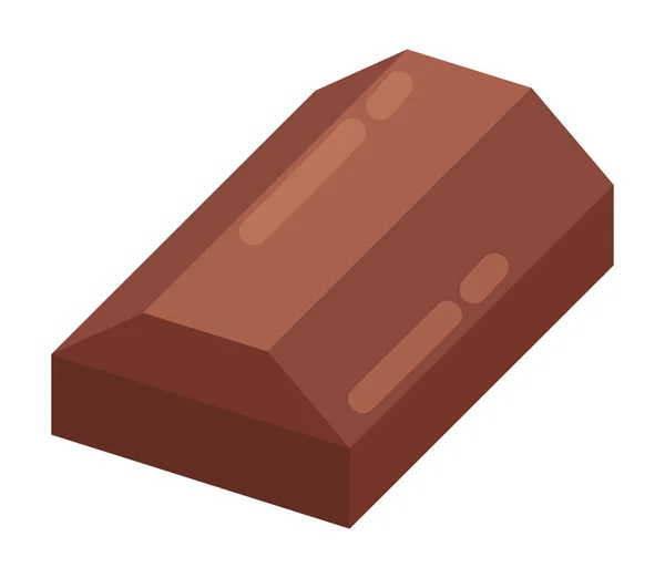 Chocolate Cacao Caramelo Icono Aislado — Vector de stock