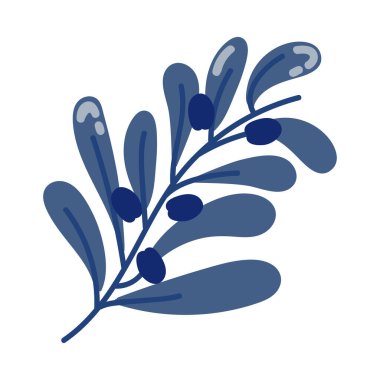 Zeytin dalı simgesi izole edildi