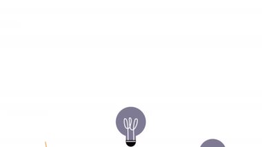 Ampuller enerji desenli animasyon, 4k video animasyonu