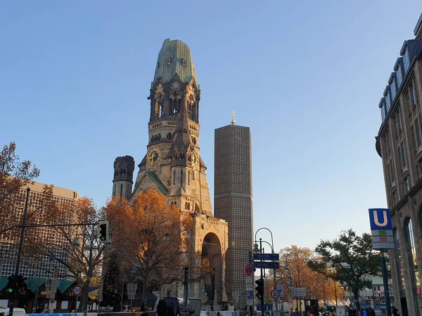 Chiesa Commemorativa Dell Imperatore Guglielmo Berlino — Foto Stock