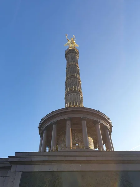 Berlin Victory Kolumn Solen — Stockfoto