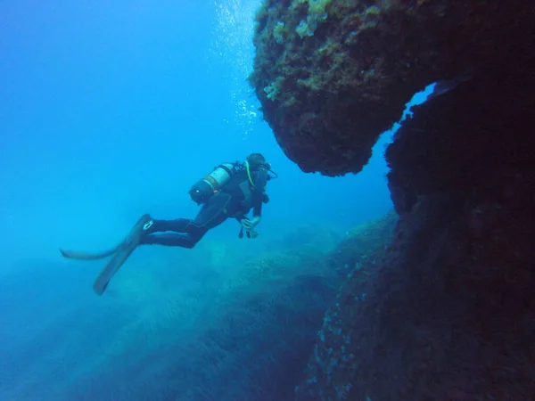 Vacker Dykning Malta Gozo Och Comino — Stockfoto