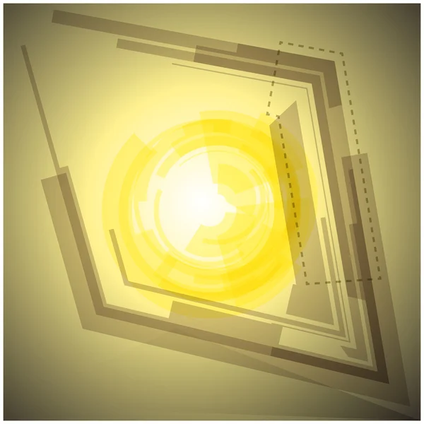 Абстрактний жовтий фон зі світлом — стоковий вектор