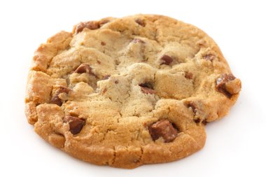 Large light chocolate chip cookie clipart