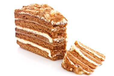 Katmanlı ballı kek.