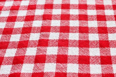 Kırmızı ve beyaz kareli desen
