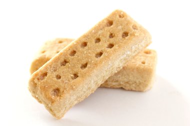 Classic shortbread finger biscuits clipart