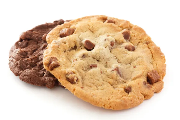 Large light chocolate chip cookie — Stock Photo, Image