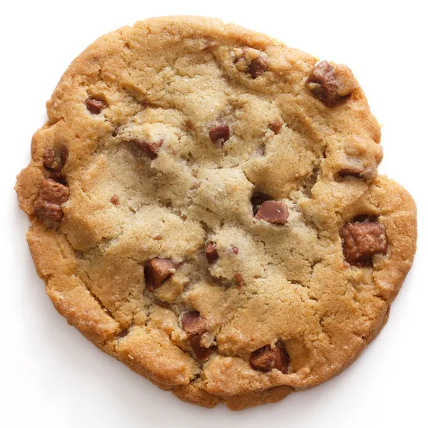 Grote lichte chocolate chip cookie — Stockfoto