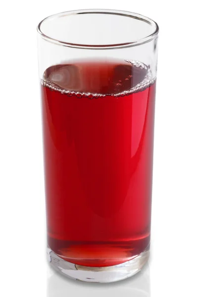 Tall glass of fresh cranberry juice — Stock Photo, Image