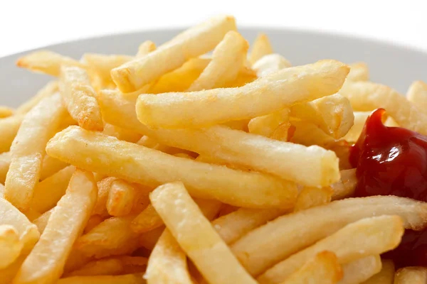 Frites croustillantes au ketchup — Photo