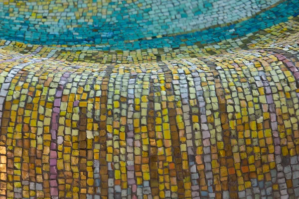 Modello di piastrelle di mosaico in giallo — Foto Stock