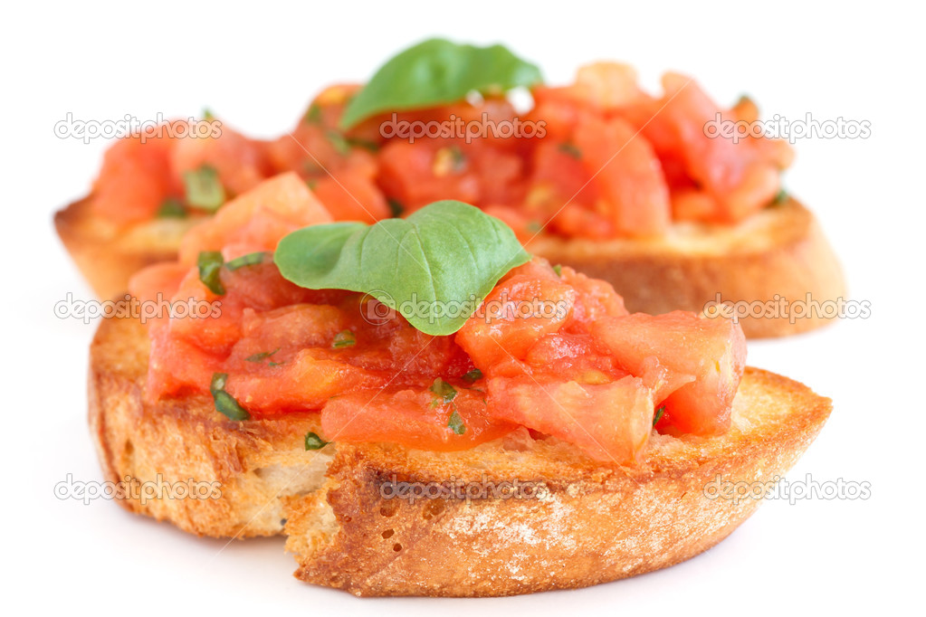 classic italian bruschetta with