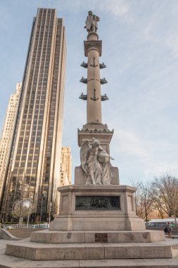 Columbus circle anıt görünümü