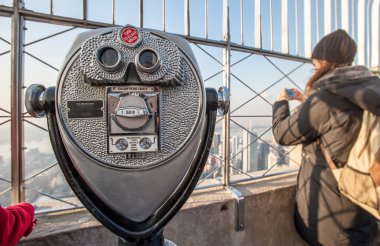 empire state Binası üzerinde dürbün