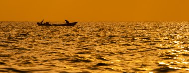 gün batımında Laguna