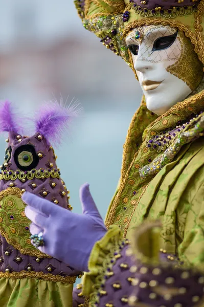 Máscara no carnaval de Veneza — Fotografia de Stock