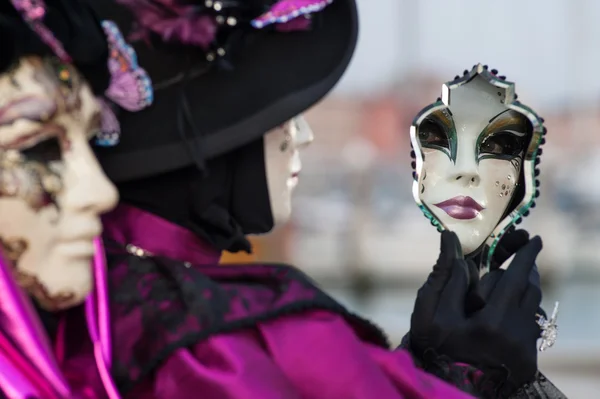 Cestování na Benátky, Itálie - karneval — Stock fotografie