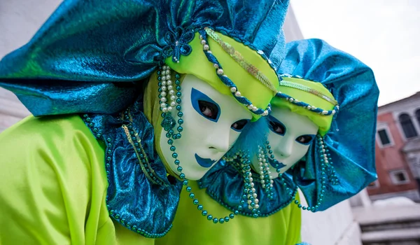 Masker op carnaval van Venetië — Stockfoto