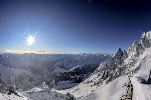 Mont Blanc vista paisagem — Fotografia de Stock
