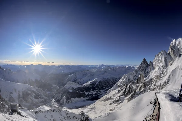 Mont blanc pohled krajina — Stock fotografie